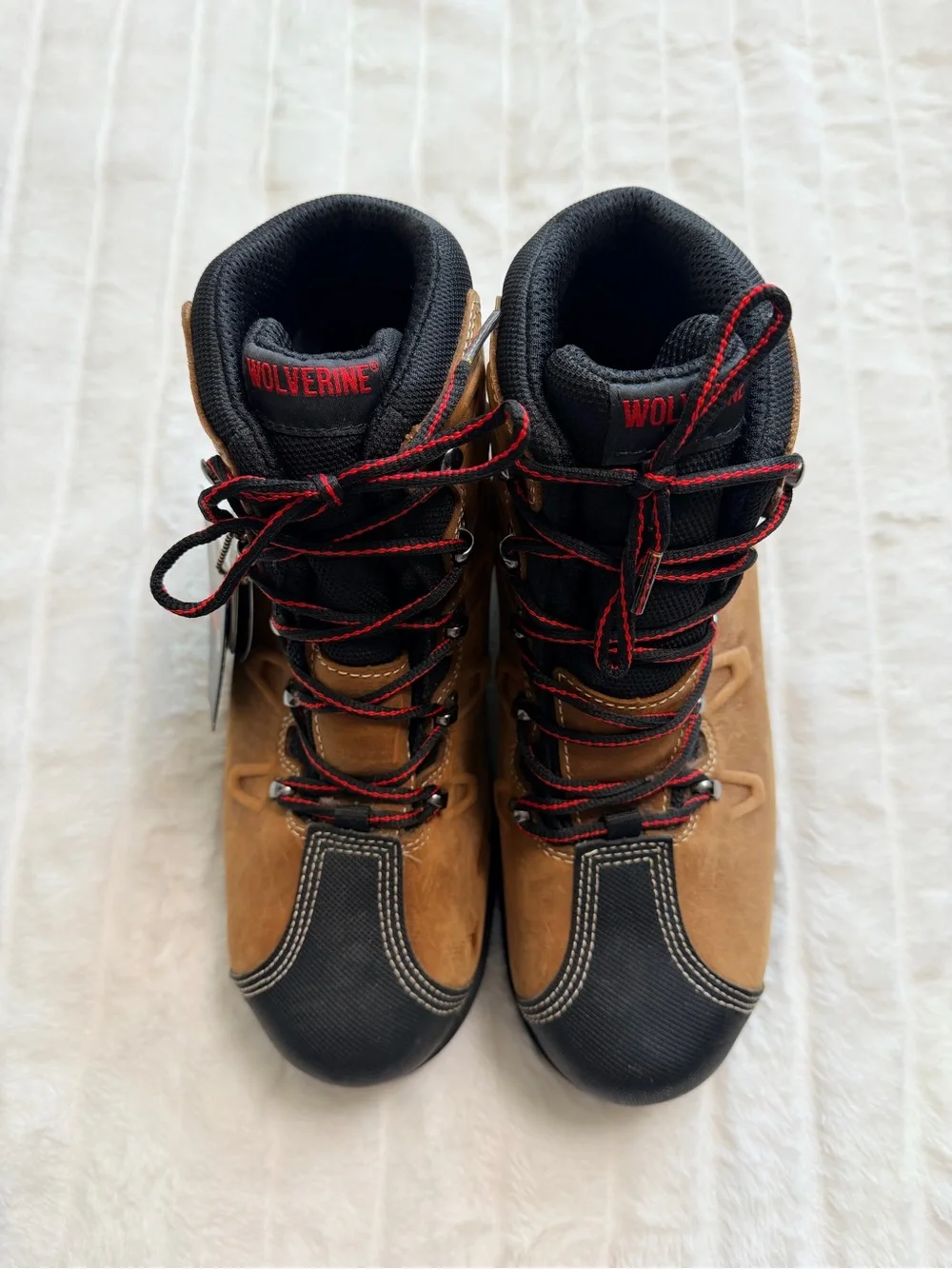 Wolverine Waterproof Work Boots Steel Toe ASTM EH Men’s Size 12 Brown Leather